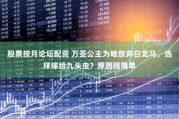 股票按月论坛配资 万圣公主为啥放弃白龙马，选择嫁给九头虫？原因很简单